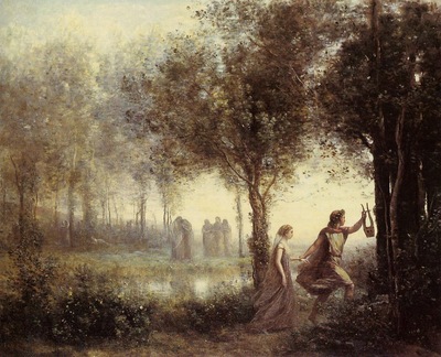Corot Orpheus Leading Eurydice from the Underworld