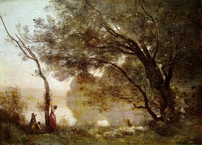 Corot Souvenir of Mortefontaine, 1864, Louvre