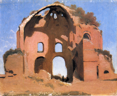 Corot Temple of Minerva Medica Rome
