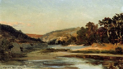 Corot The Aqueduct in the Valley