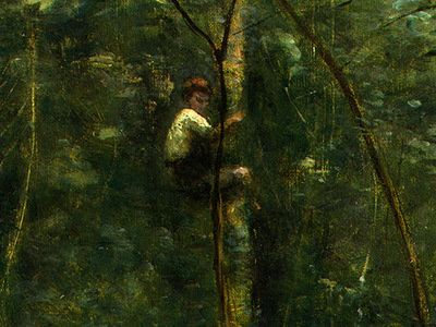 Corot The Eel Gatherers, c  1860 1865, Detalj 2, NG Washingt