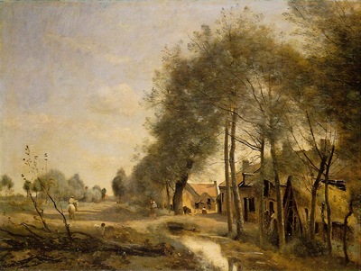 Corot The Sin le Noble Road near Douai, 1873, Louvre