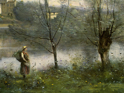 Corot Ville dAvray, c  1867 1870, Detalj 2, NG Washington