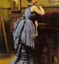 Corot Lady in blue, 1874, Musee du Louvre, Paris