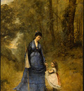 Corot Madame Stumpf and Her Daughter, 1872, NG Washington
