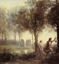 Corot Orpheus Leading Eurydice from the Underworld