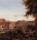 Corot Rome View from the Farnese Gardens Noon aka Study of the Coliseum