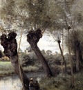 Corot Saint Nicholas les Arras Willows on the Banks of the Scarpe