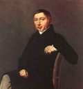 corot portrait of laurent denis sennegon, 1842, oil on c
