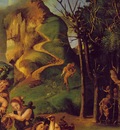 piero di cosimo the discovery of honey, detalj 1, ca 1505