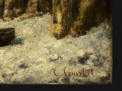 Courbet Boats on a Beach, Etretat, after 1869, Detalj 4, NG