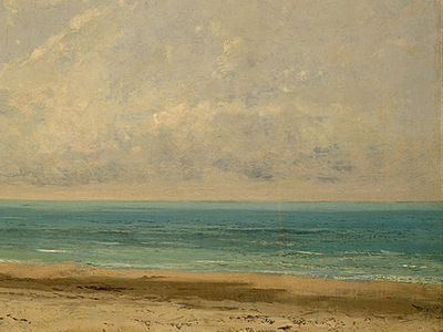 Courbet Calm Sea, 1866, Detalj 2, NG Washington