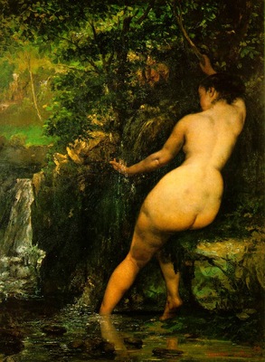 Courbet The source, 1868, 128x97cm, Musee dOrsay, Paris