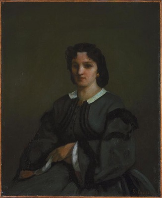 Courbet Woman with gloves, 1858, 63 2 x 52 1 cm, NG of Canad