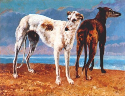 courbet greyhounds of comte de choiseul