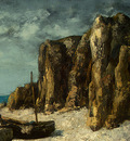 Courbet Boats on a Beach, Etretat, after 1869, Detalj 1, NG