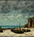 Courbet Boats on a Beach, Etretat, after 1869, NG Washington