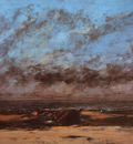 Courbet Low Tide Known as Immensity, 1865, oil on canvas, Ci