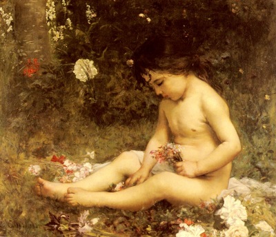 Courtat Louis Gathering Woodland Flowers