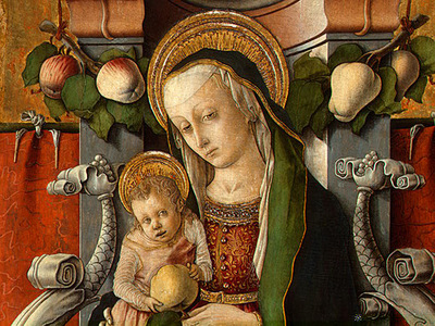 CRIVELLI MADONNA AND CHILD ENTHRONED WITH DONOR, C  1470, DE