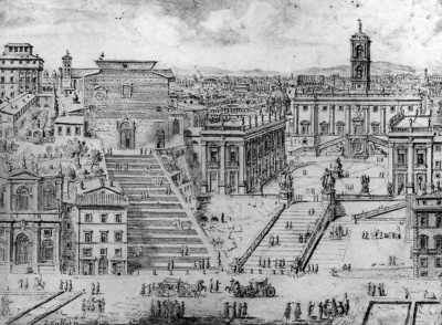 Cruyl Lieven View on Capitol in Rome Sun