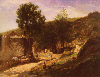 Daubigny Charles Francois Entree De Village
