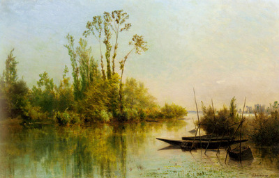 Daubigny Charles Francois Les Iles Vierges A Bezons
