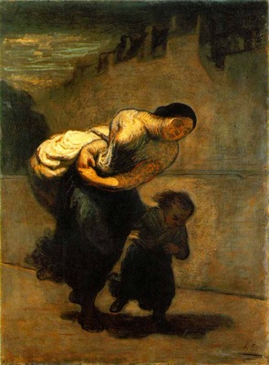 Daumier Burden, c  1850 53 Oil on canvas, 130 x 98 cm The
