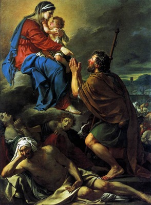 DAVID Jacques Louis St Roch Asking the Virgin Mary to Heal Victims of the Plague