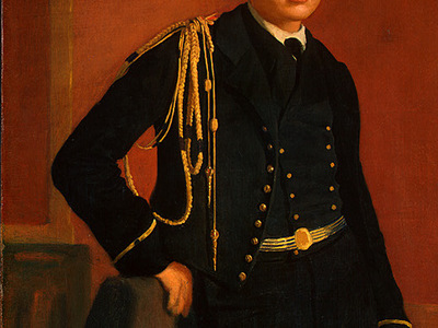 degas achille de gas in the uniform of a cadet, detalj 3,