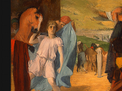 Degas Alexander and Bucephalus, 1861 1862, detalj 2, NG Wash