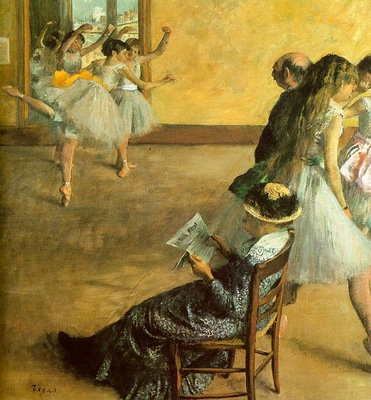 Degas Ballet Class, 1881, oil on canvas, Philadelphia Museum