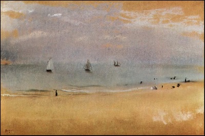 Degas Beach with Sailing Boats, 1869 c