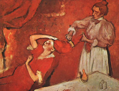 Degas Combing the Hair, unfinished, 1895, National Gallery,