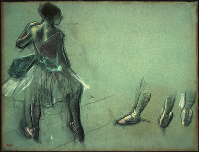 Degas Dancer Seen from Behind and 3 Studies of Feet c1878 N