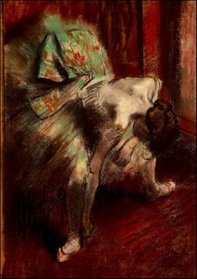 Degas Dancer in Green Tutu, 1880 85 c