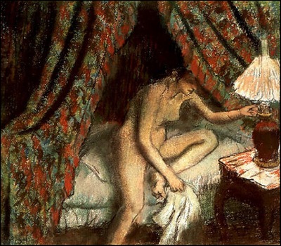 Degas Retiring, 1883, Pastel, The Art Institute of Chicago
