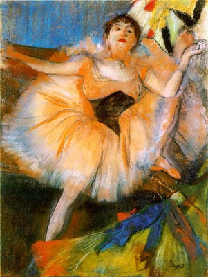 degas danseuse assise