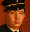 degas achille de gas in the uniform of a cadet, detalj 2,