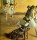 Degas Ballet Class, 1881, oil on canvas, Philadelphia Museum