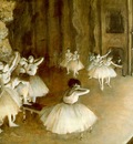 Degas Ballet Rehearsal on Stage, 1874, oil on canvas, Musee