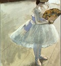 degas dancer with a fan,