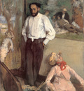 Degas Portrait of the Painter Henri Michel Levy