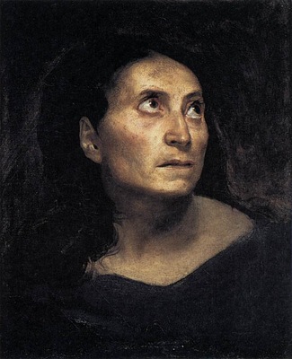 DELACROIX Eugene A Mad Woman