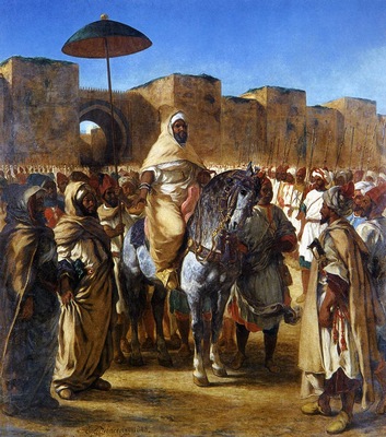 DELACROIX Eugene The Sultan of Morocco and his Entourage