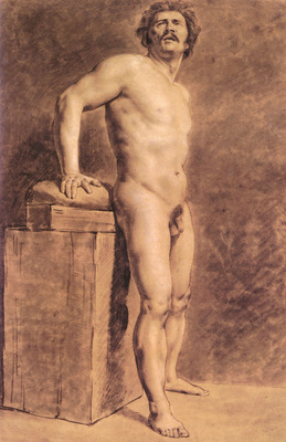 Delacroix Eugene Male Academy Figure