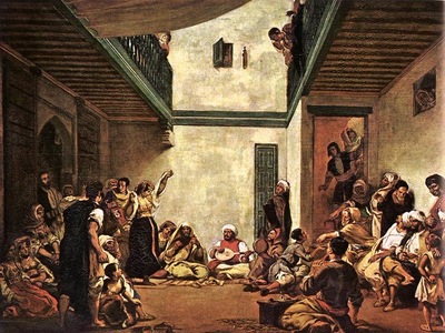Delacroix Jewish Wedding in Morocco, 1839, oil on canvas, Mu