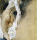 DELACROIX Eugene Female Nude Killed from Behind