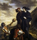 DELACROIX Eugene Hamlet and Horatio in the Graveyard
