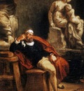 DELACROIX Eugene Michelangelo in his Studio